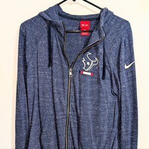 Women's Nike Houston Texans Zip-Up Hoodie with Logo